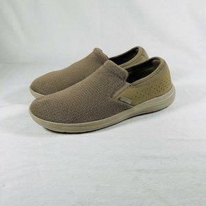 Crocs 205807 Men’s Brown Tan Canvas Slip one.